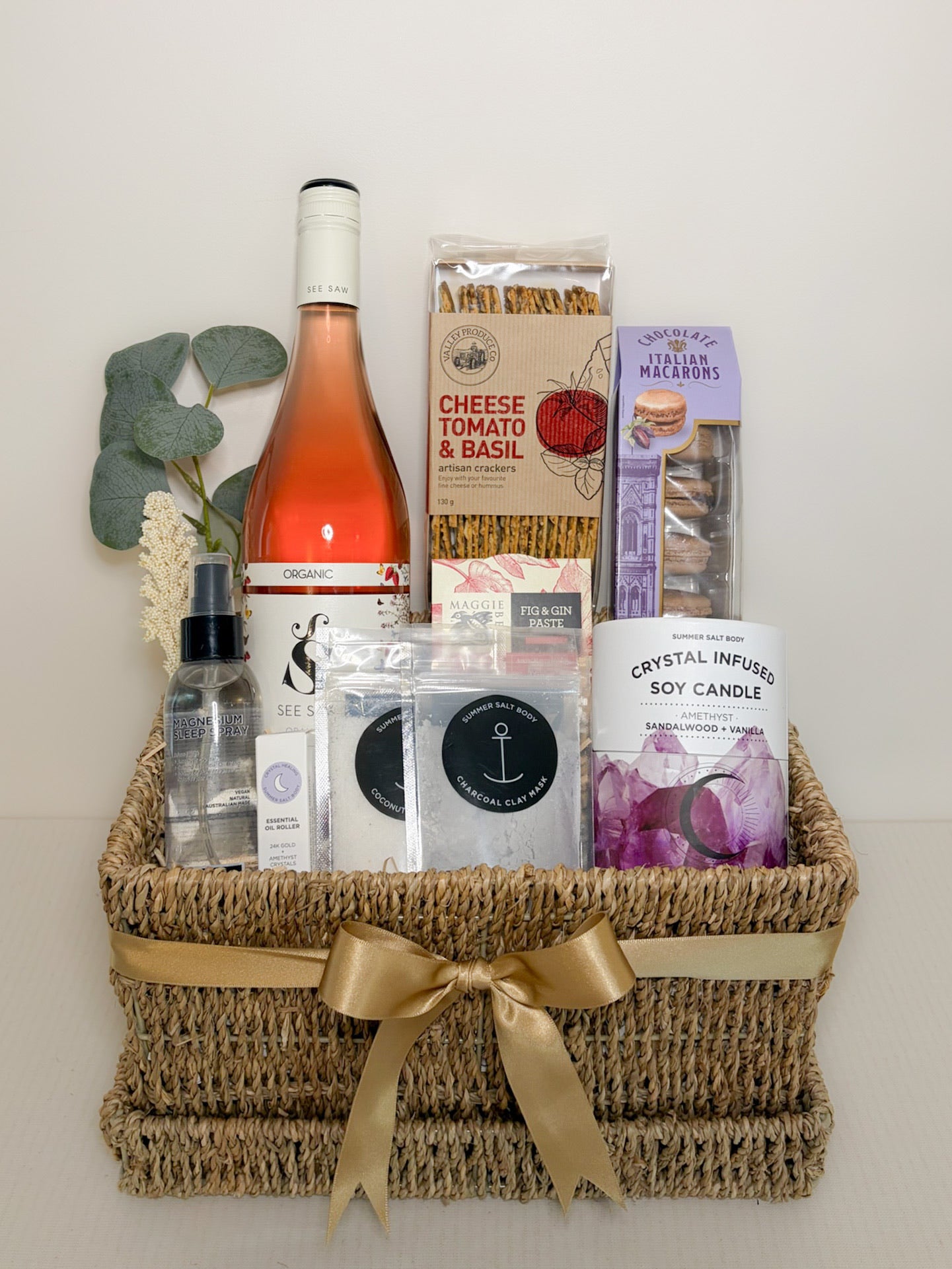 Organic Rosé & Crystal Spa Indulgence Hamper