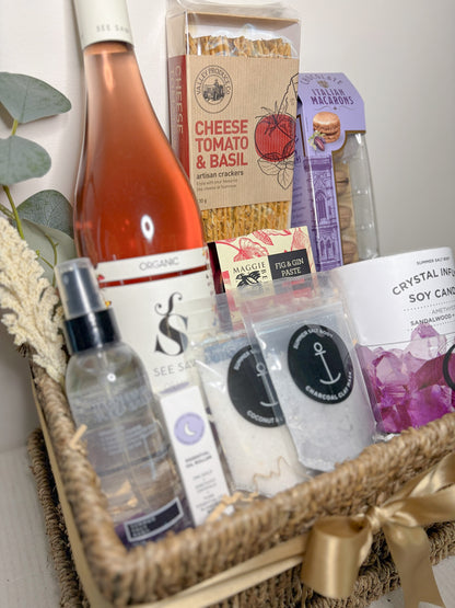 Organic Rosé & Crystal Spa Indulgence Hamper