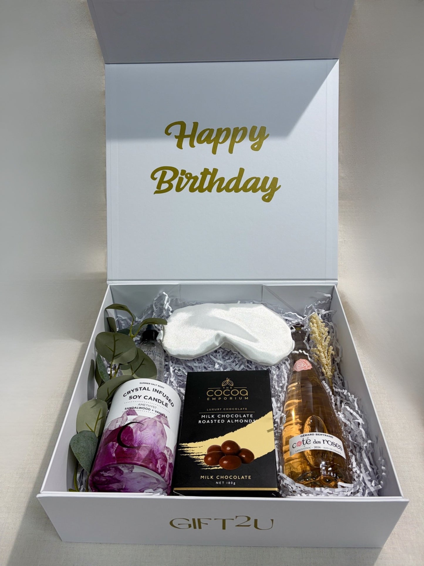 Luxury Crystal Candle & Rosé Pamper Hamper