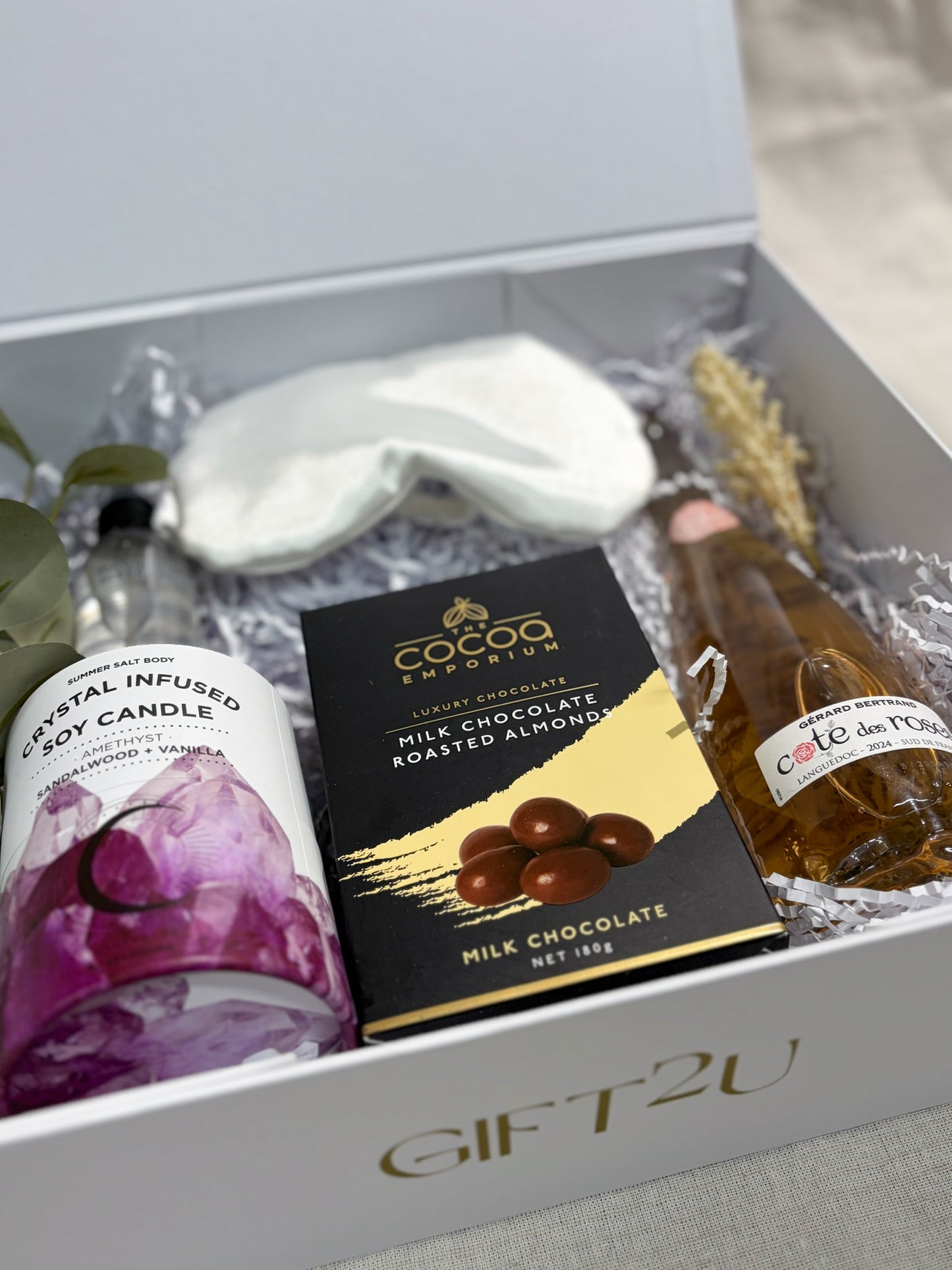 Luxury Crystal Candle & Rosé Pamper Hamper