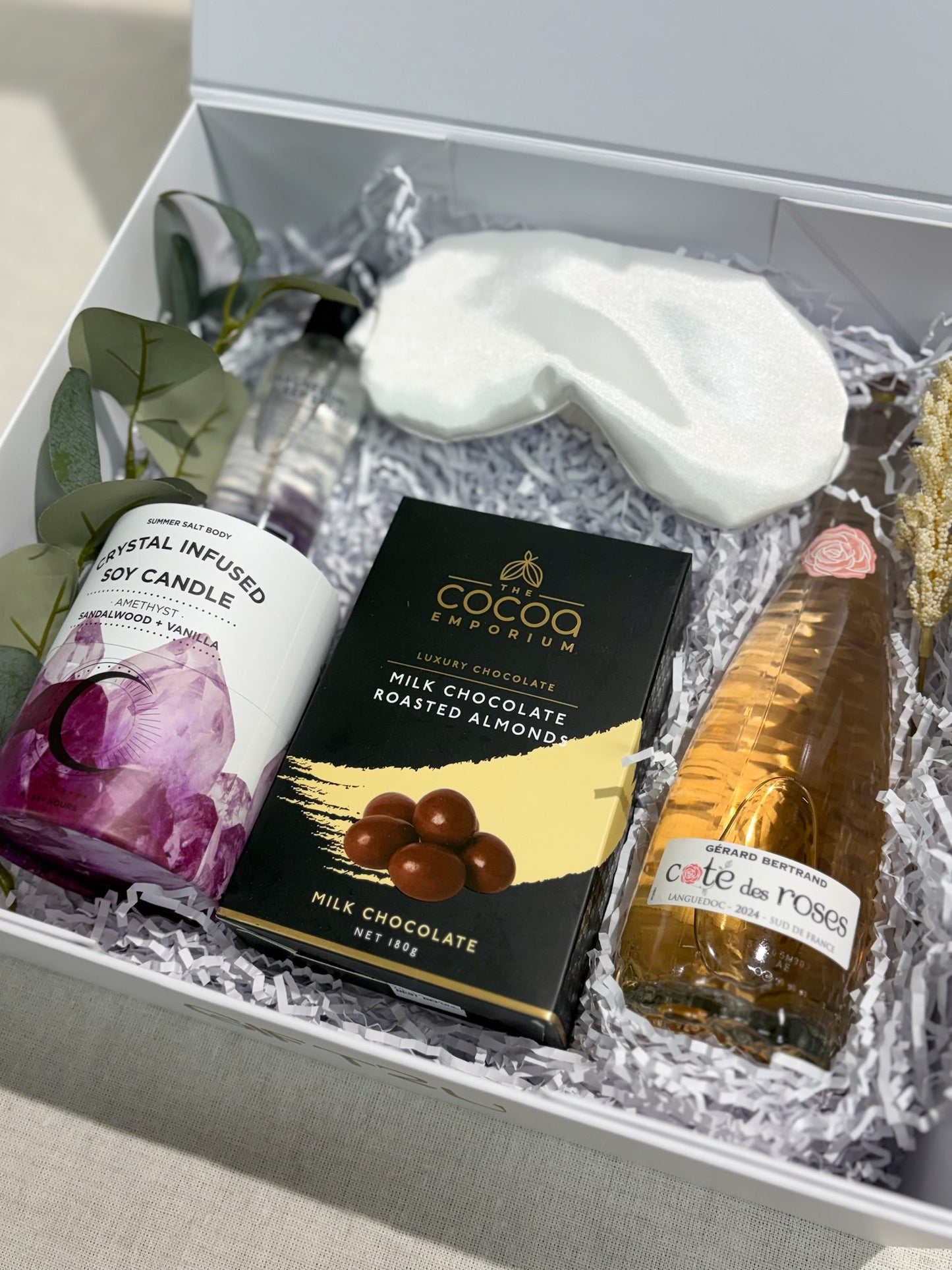 Luxury Crystal Candle & Rosé Pamper Hamper