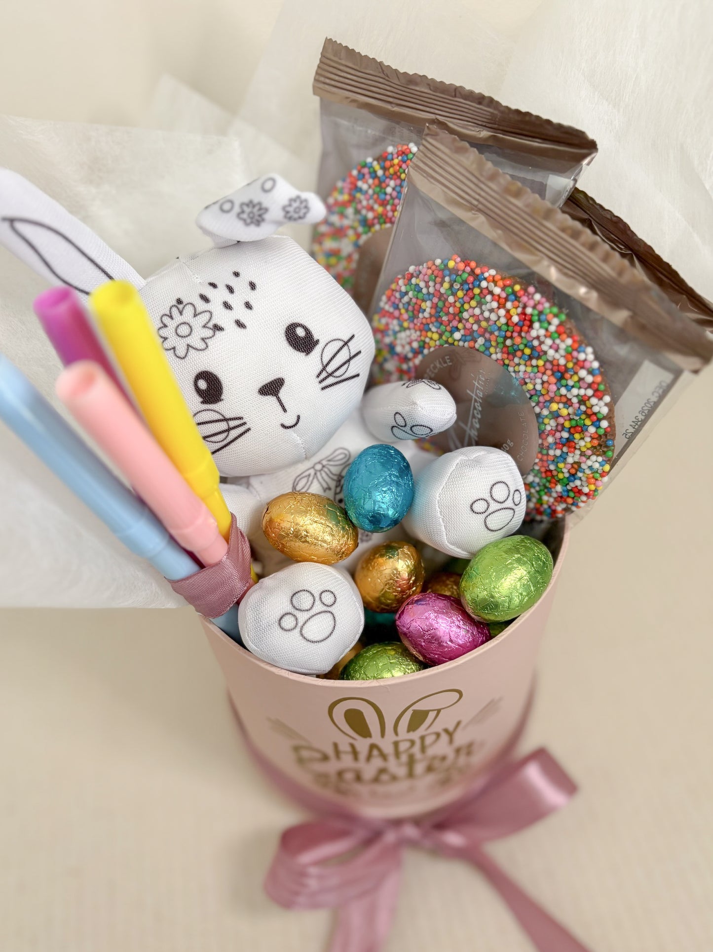 Kids Easter Hamper – Colour Your Own Bunny & Giant Freckles
